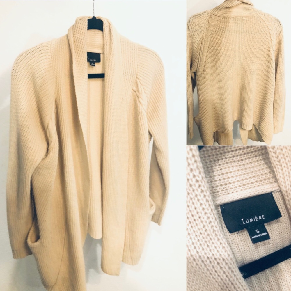 Lumiere Open Front Knit Cardigan